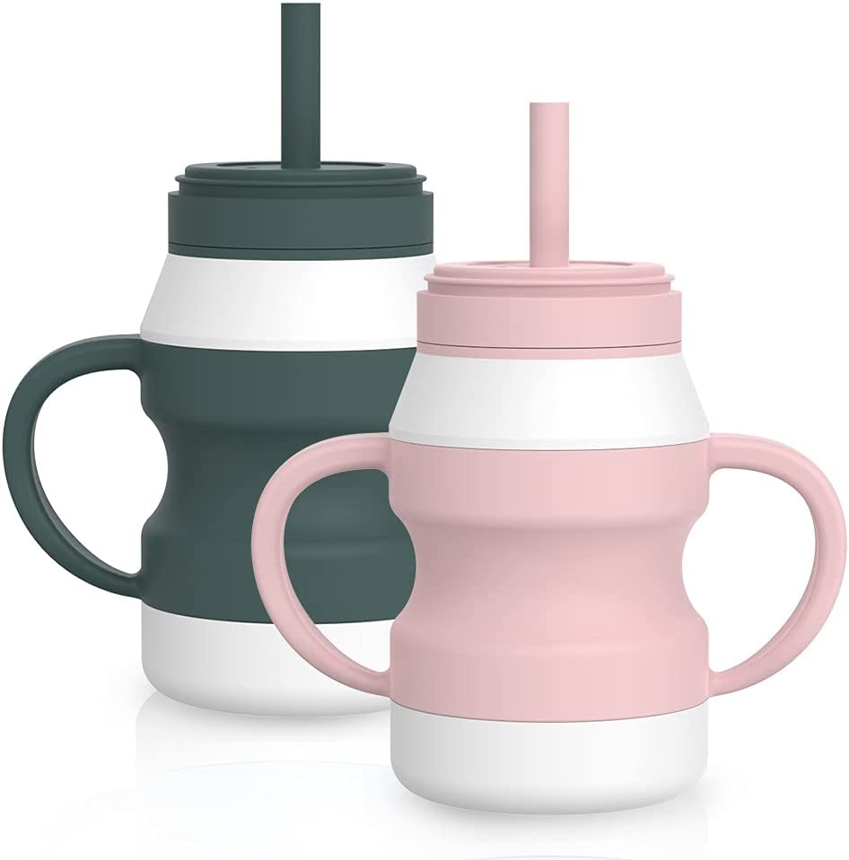 Twin Handle Spill Proof Baby Cup Sippy Cup No Spill BPA Free 8oz