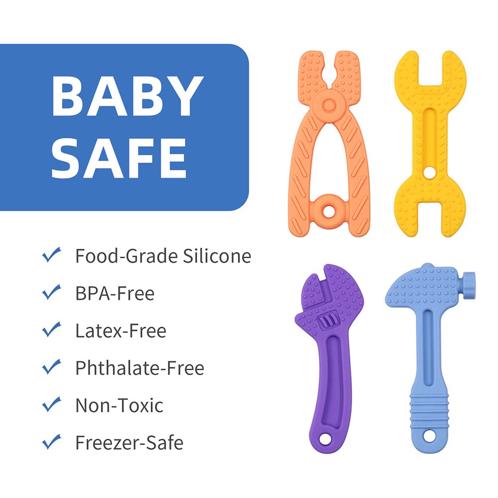Teething Toys for Babies, Infant Baby Toys 6 - 12+ Month - Silicone Te –  Silicocobaby