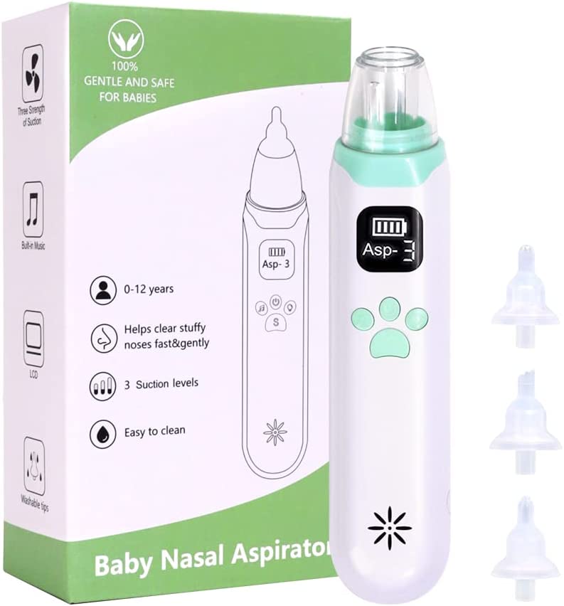 Electric nasal aspirator for newborns